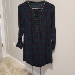 Grunge Flannel tunic